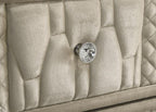 Lorient Ivory & Camel Velvet Upholstered Dresser with LED  – 222663