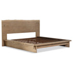 Stillwater Weathered Rustic Oak Finish Wood 4-Piece Queen Bedroom Set – 222801Q-S4