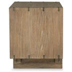 Stillwater Weathered Oak 2-Drawer Live-Edge Nightstand with USB Charging – 222802