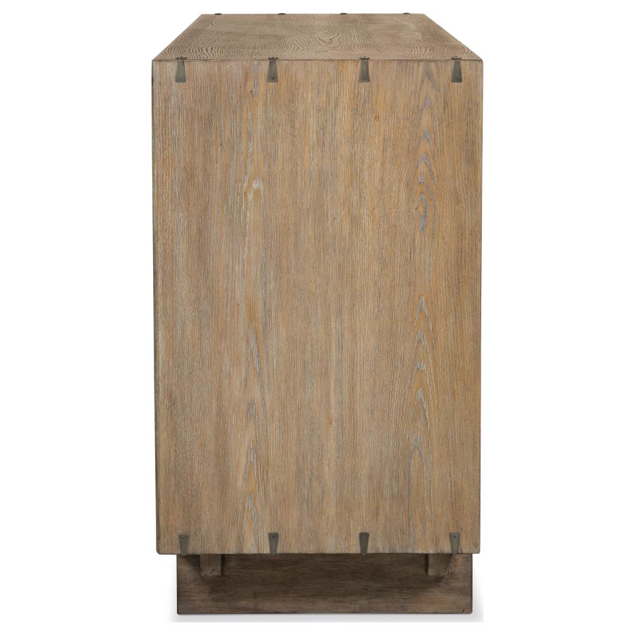 Stillwater Weathered Oak Finish Wood 9-Drawer Live-Edge Dresser – 222803
