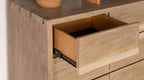 Stillwater Weathered Oak Finish Wood 9-Drawer Live-Edge Dresser – 222803