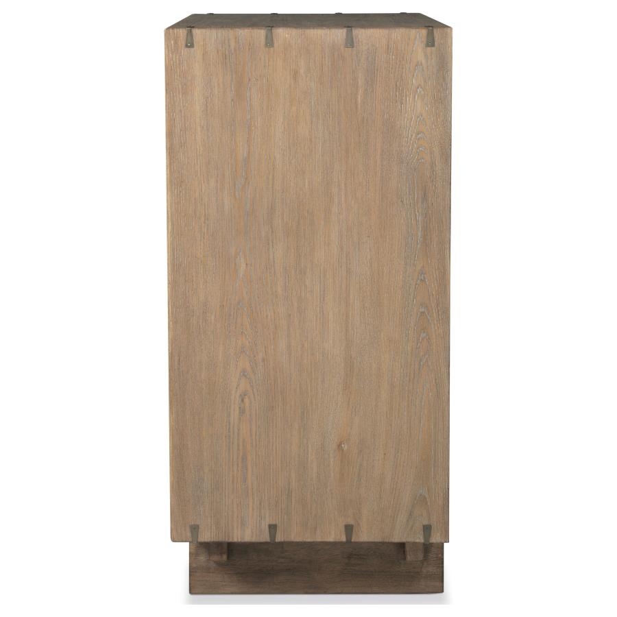 Stillwater Weathered Oak Finish Wood 4-Drawer Live-Edge Chest – 222805