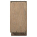 Stillwater Weathered Oak Finish Wood 4-Drawer Live-Edge Chest – 222805
