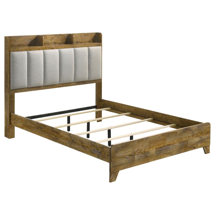 Coaster Henderson Medium Oak Finish Wood 4-Piece Queen Bedroom Set – 222971Q-S4