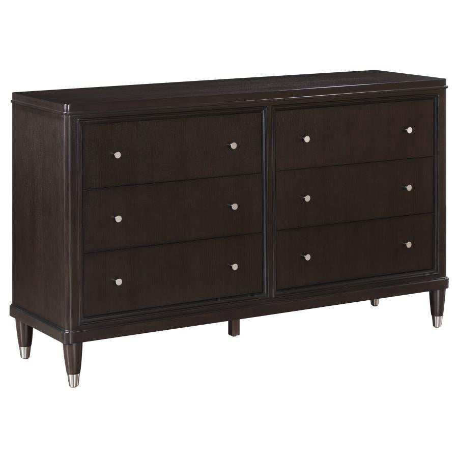 Coaster 223062  Emberlyn brown finish wood 2 drawer nightstand tapered legs
