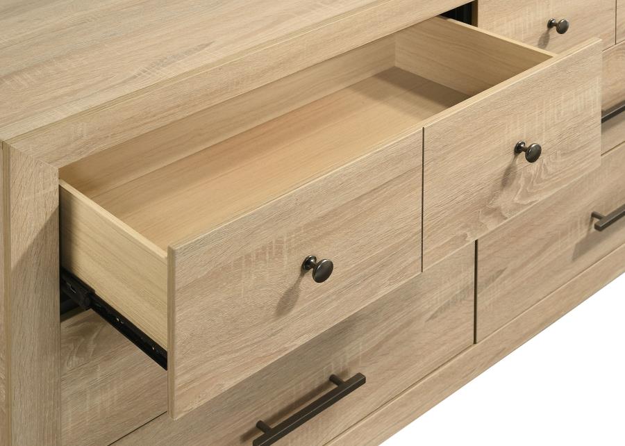 Arielle Light Oak 6-Drawer Dresser – 223113