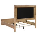 Leanne 4-Piece Light Oak Queen Bedroom Set with LED Lighted Headboard – 223131Q-S4