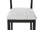 2231SET-LG 6 pc Lester two tone light grey wood finish dining table set with bench