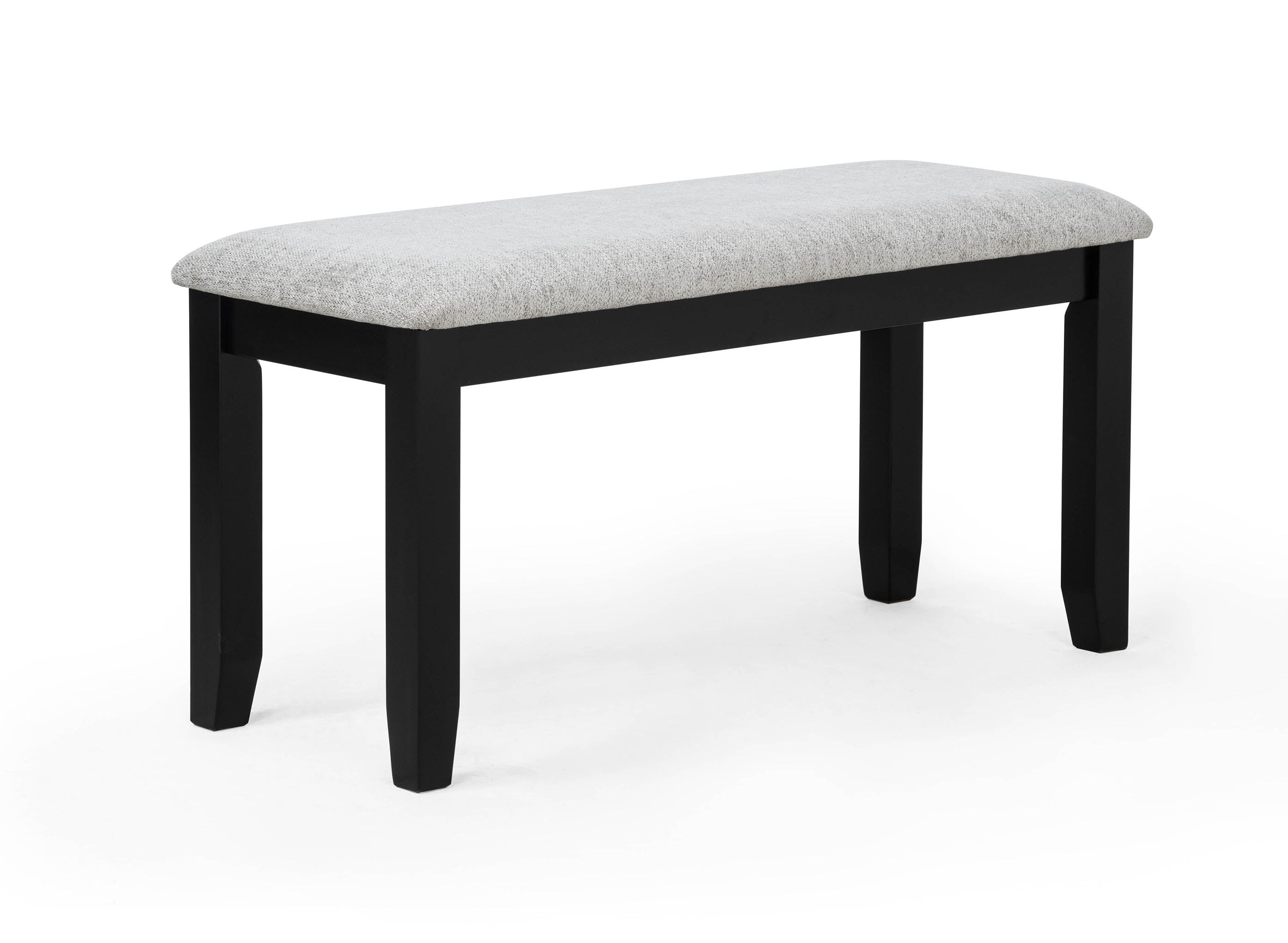 2231SET-LG 6 pc Lester two tone light grey wood finish dining table set with bench