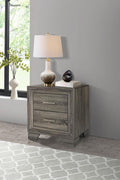 Coaster 223342 Wright brown oak finish wood 2 drawer nightstand straight lined