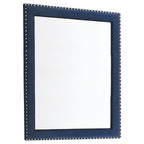 223371Q Ammelie 4-Piece Pacific Blue Velvet Tufted Queen Bedroom Set with Nail Head Trim