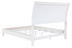 Coaster 223471Q-S4 4 pc Bexhill white finish wood natural raffia wrapped accents queen bedroom set