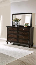 Coaster 223631Q-S4 4 pc Andover dark oak finish wood traditional poster queen bedroom set