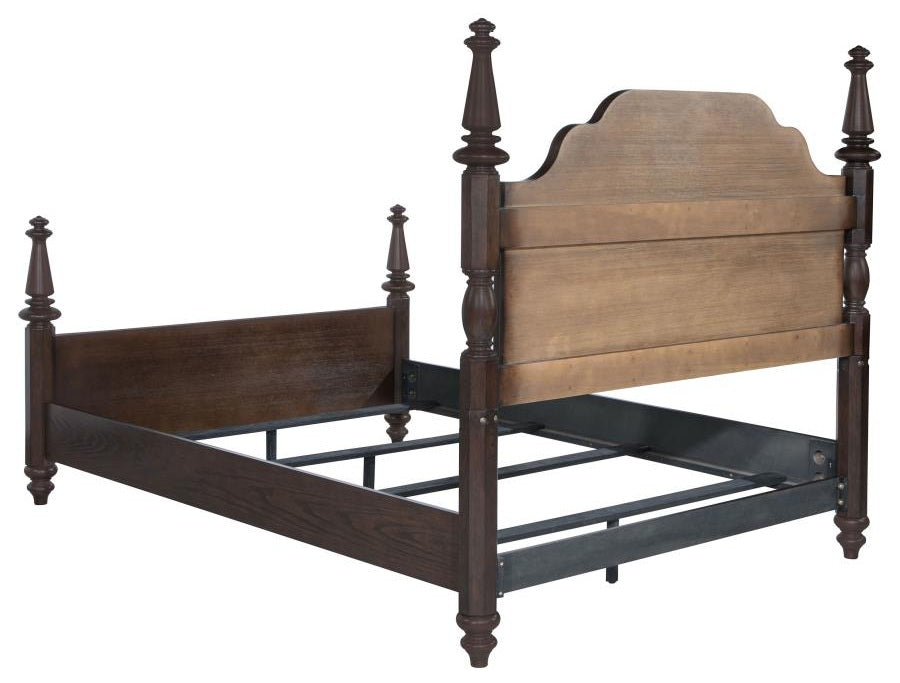 Coaster 223631Q-S4 4 pc Andover dark oak finish wood traditional poster queen bedroom set