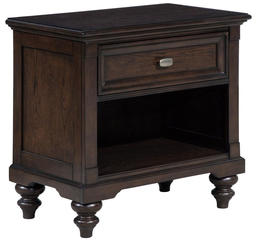 Coaster 223631Q-S4 4 pc Andover dark oak finish wood traditional poster queen bedroom set