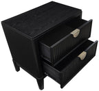 Coaster 224710Q-S4 4 pc Brookmead black wire bushed finish wood tufted headboard queen bedroom set fluted texturing highlights