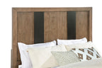 Coaster 224900Q-S4 4 pc Terrace ash brown finish wood reeded design fronts queen headboard bedroom set