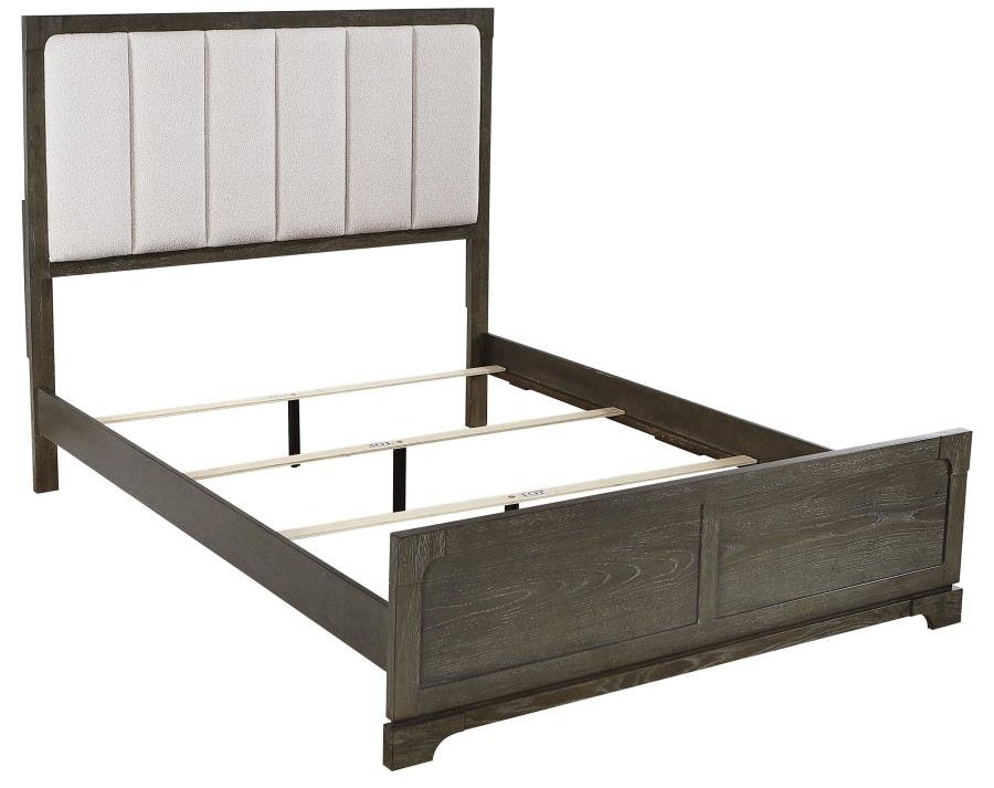 Coaster 224930Q-S4 4 pc Gran park dark cocoa finish wood transitional queen bedroom set padded headboard