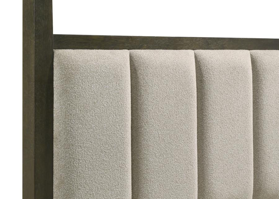 Coaster 224931Q-S4 4 pc Gran park dark cocoa finish wood transitional canopy poster queen bedroom set