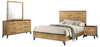 Coaster 225001Q-S4 4 pc Kaywood weathered brown / natural pine finish wood queen bedroom set