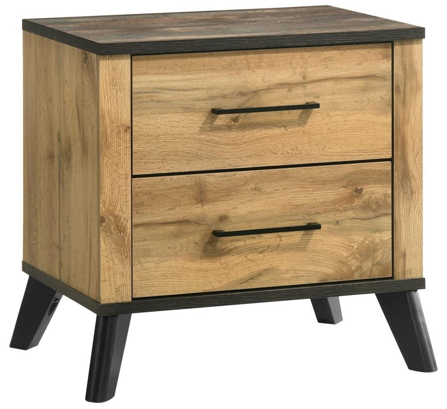 Coaster 225001Q-S4 4 pc Kaywood weathered brown / natural pine finish wood queen bedroom set