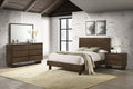 Coaster 225011Q-S4 4 pc Glenwood arm brown finish wood queen headboard bedroom set