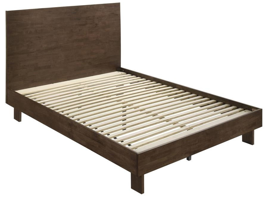 Coaster 225011Q-S4 4 pc Glenwood arm brown finish wood queen headboard bedroom set