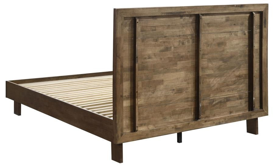 Coaster 225011Q-S4 4 pc Glenwood arm brown finish wood queen headboard bedroom set