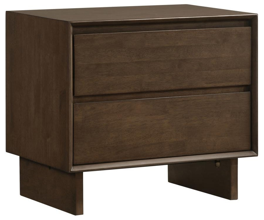 Coaster 225011Q-S4 4 pc Glenwood arm brown finish wood queen headboard bedroom set