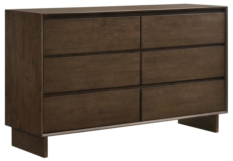 Coaster 225011Q-S4 4 pc Glenwood arm brown finish wood queen headboard bedroom set
