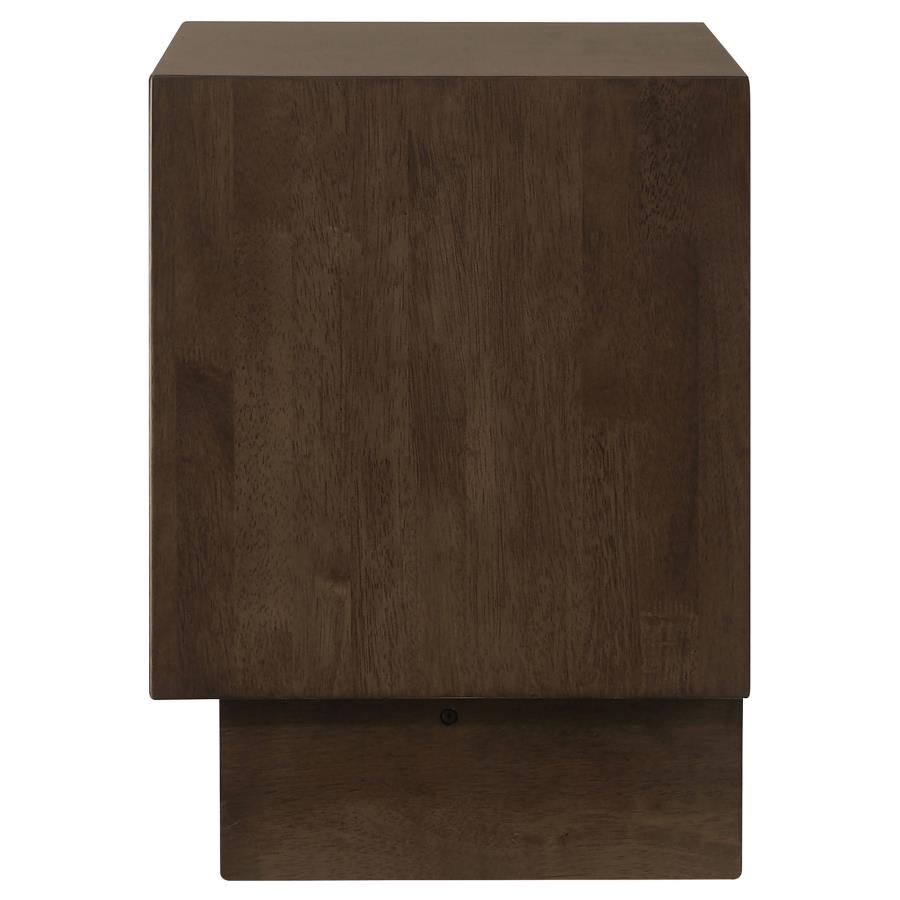 Glenwood Warm Brown Finish Wood 2-Drawer Nightstand – 225012