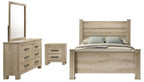 Coaster 225101Q-S4 4 pc Oak glen weathered oak finish wood rustic modern queen bedroom set