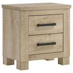 Coaster 225101Q-S4 4 pc Oak glen weathered oak finish wood rustic modern queen bedroom set
