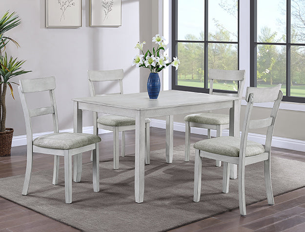 2254DW-SET 5 pc wila arlo interiors henderson light finish wood dining table set