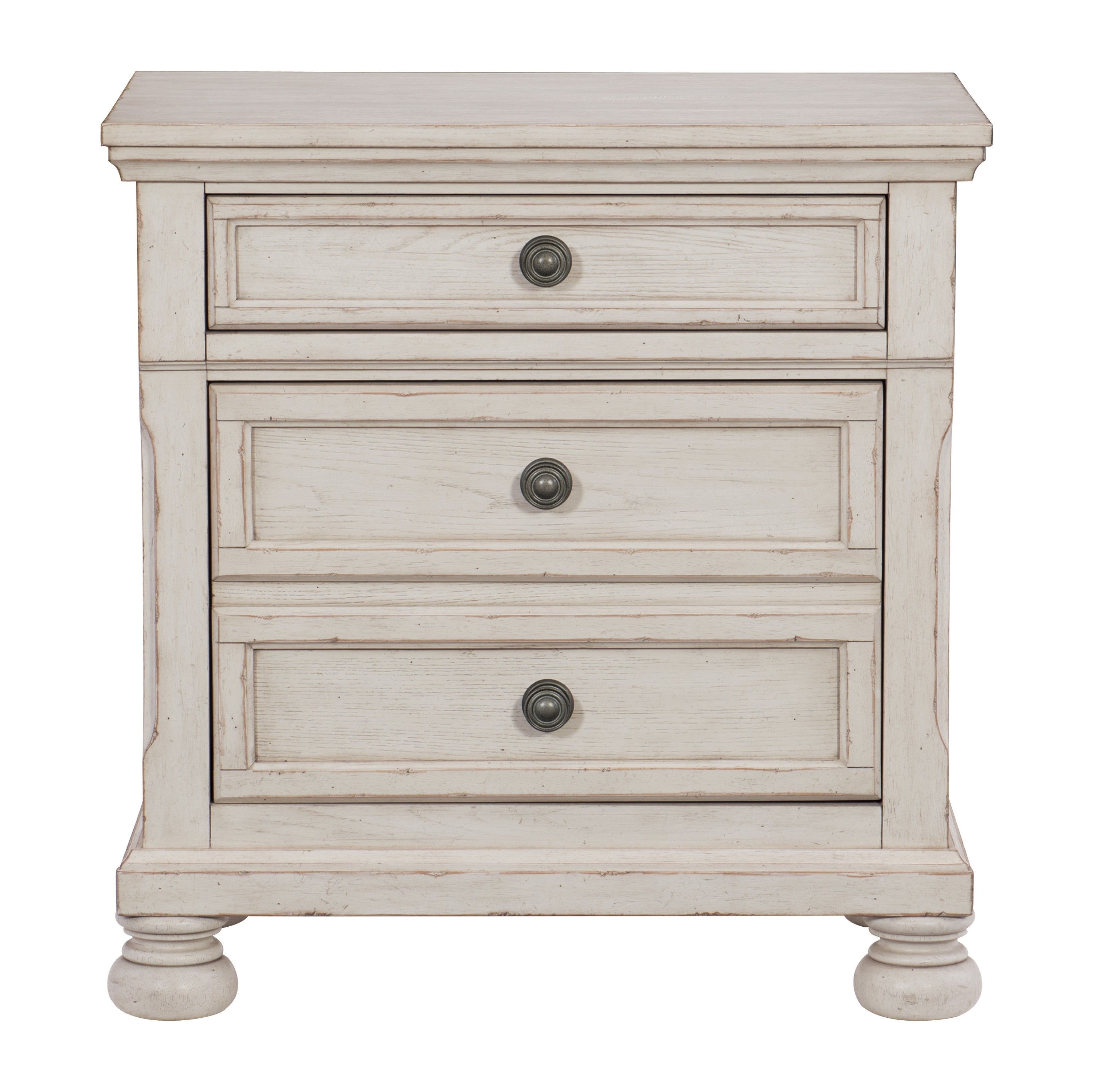 Homelegance 2259W-4PC 4 pc Darby home co Bethel white wire brush finish wood bedroom set