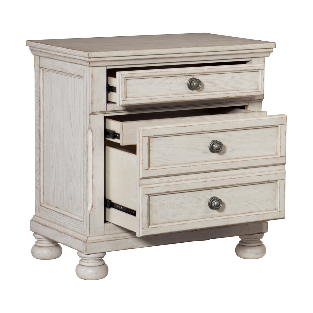 Homelegance 2259W-4PC 4 pc Darby home co Bethel white wire brush finish wood bedroom set