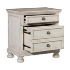 Homelegance 2259W-4PC 4 pc Darby home co Bethel white wire brush finish wood bedroom set