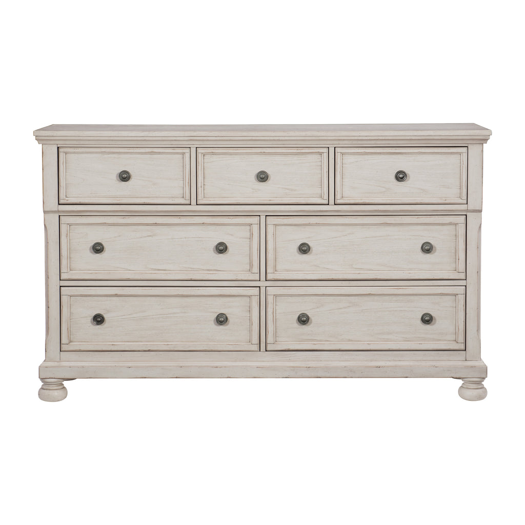 Homelegance 2259W-4PC 4 pc Darby home co Bethel white wire brush finish wood bedroom set