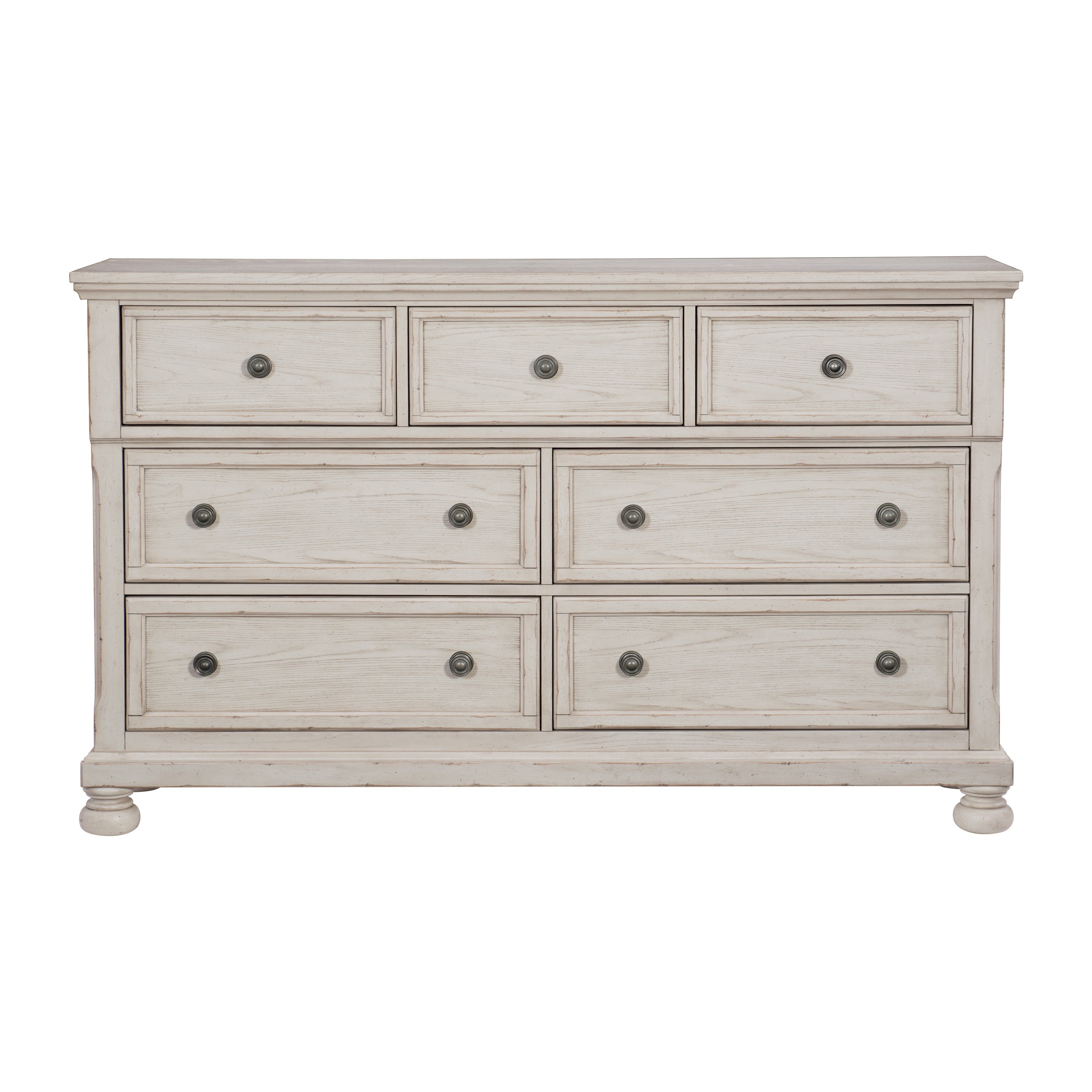 Homelegance 2259W-4PC 4 pc Darby home co Bethel white wire brush finish wood bedroom set