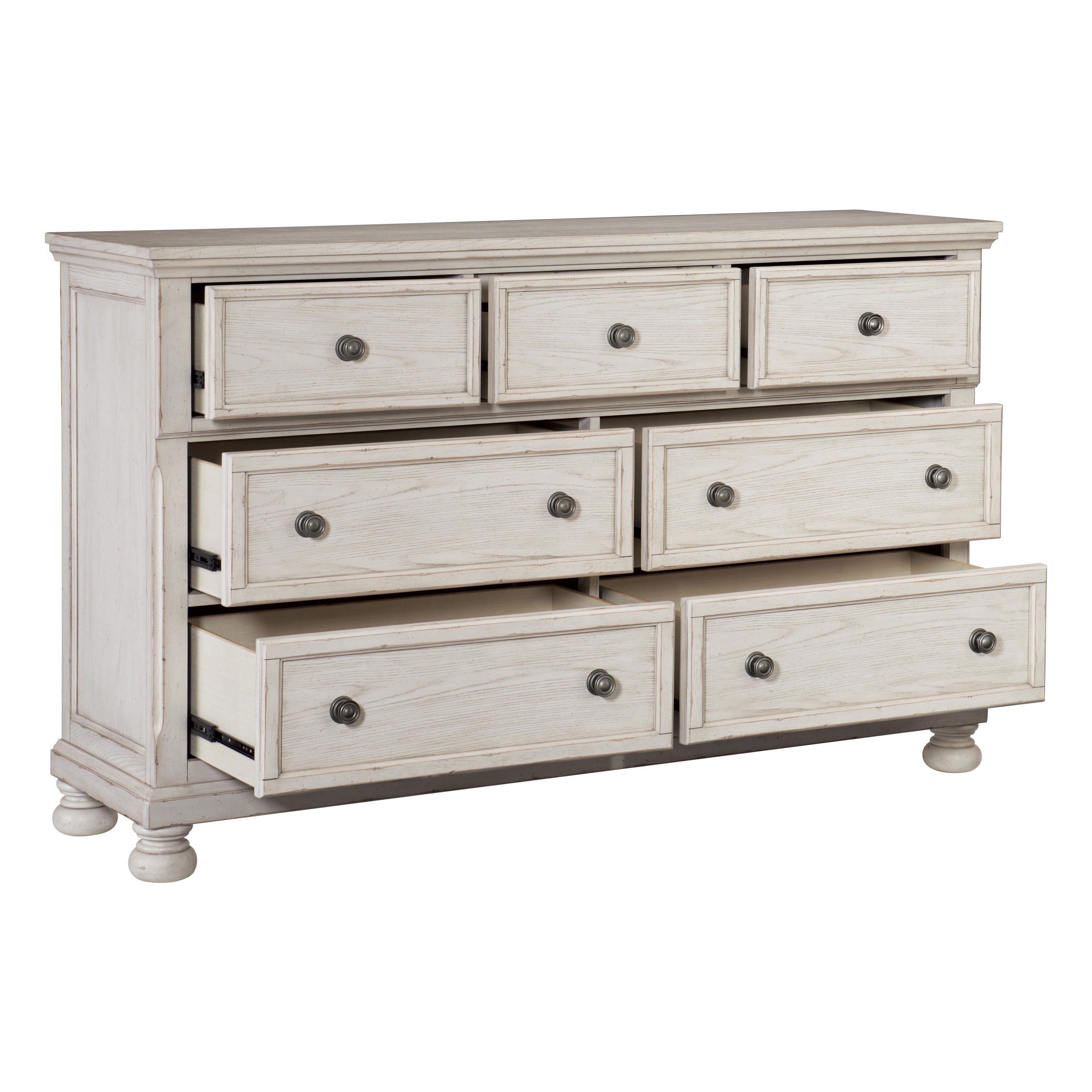Homelegance 2259W-4PC 4 pc Darby home co Bethel white wire brush finish wood bedroom set