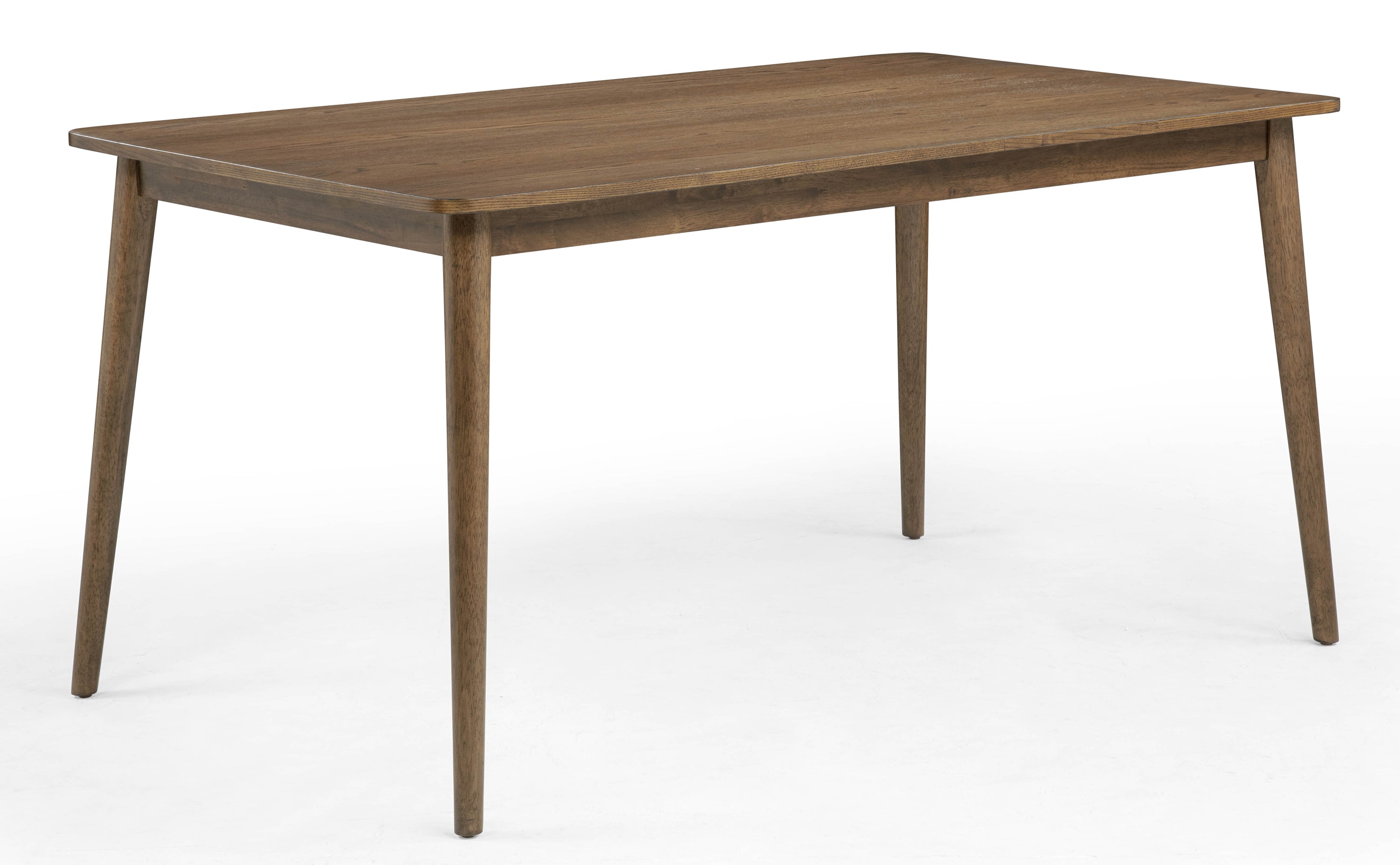 2273T 5 pc Mills medium brown finish wood dining table set mid-century modern