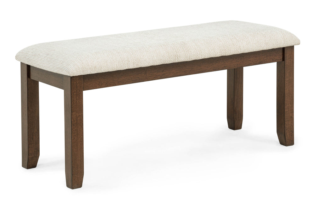 2276T-6PC 6 pc Avasa brown finish wood dining table set with bench