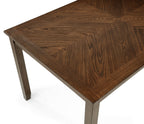 2276T-6PC 6 pc Avasa brown finish wood dining table set with bench
