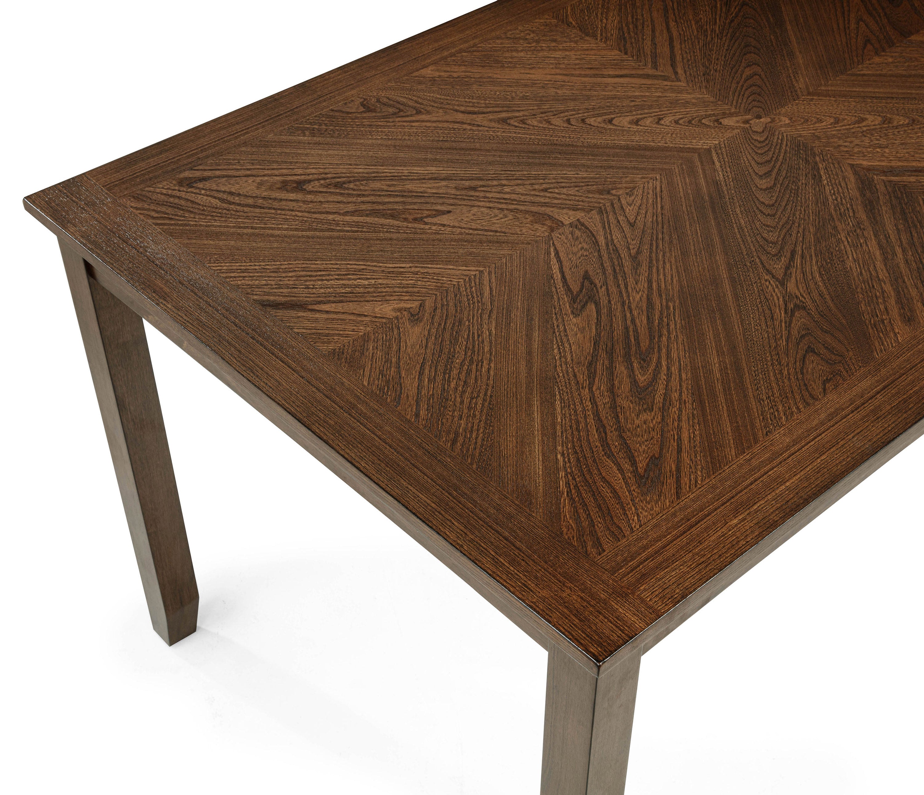 2276T-6PC 6 pc Avasa brown finish wood dining table set with bench