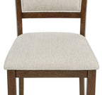 2276T-6PC 6 pc Avasa brown finish wood dining table set with bench