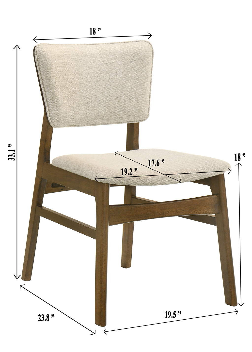 2308T-6PC 6 pc Rolstan brown finish wood dining table set with bench