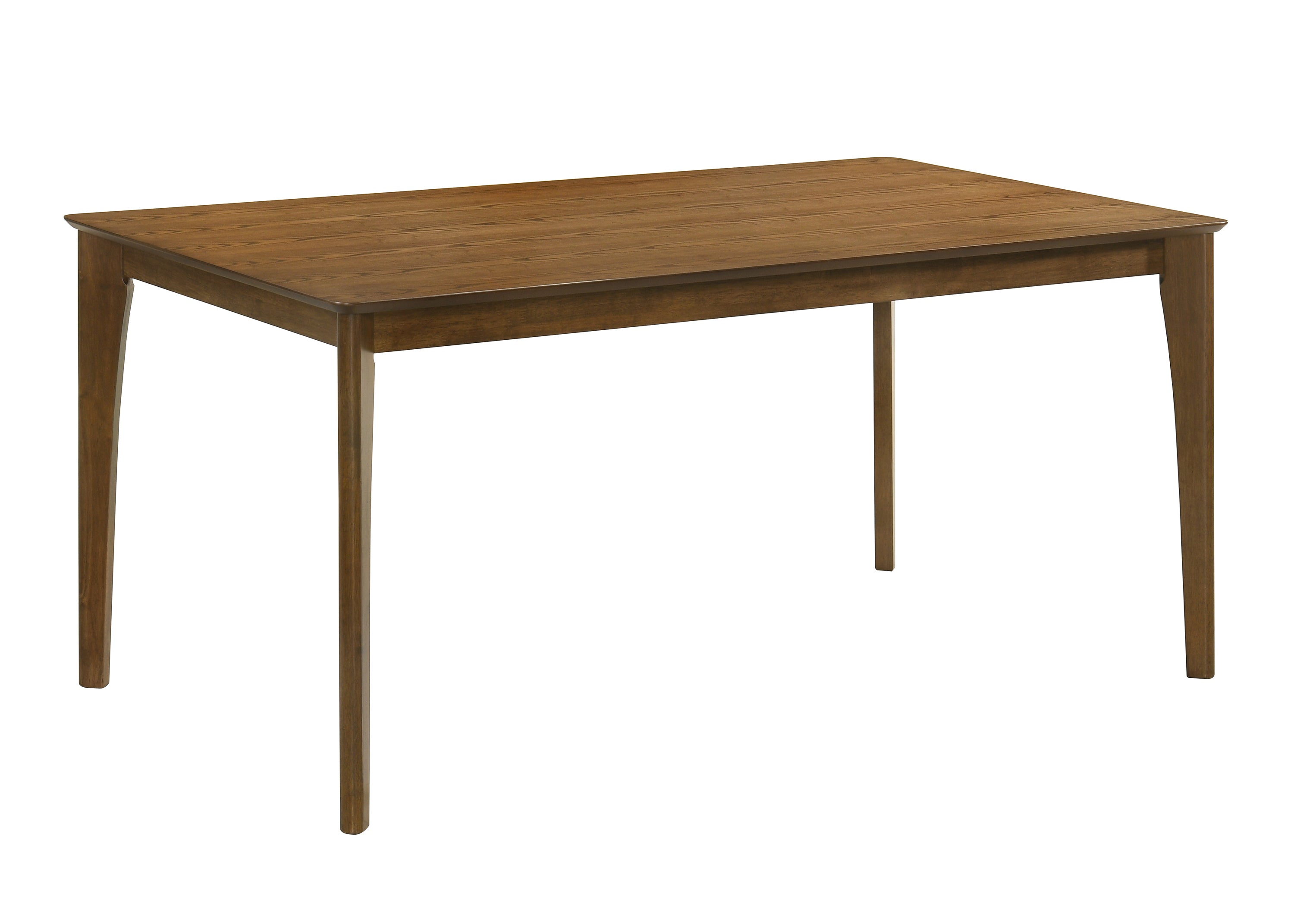 2308T-6PC 6 pc Rolstan brown finish wood dining table set with bench