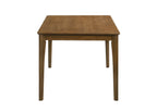 2308T-6PC 6 pc Rolstan brown finish wood dining table set with bench