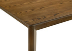 2308T-6PC 6 pc Rolstan brown finish wood dining table set with bench