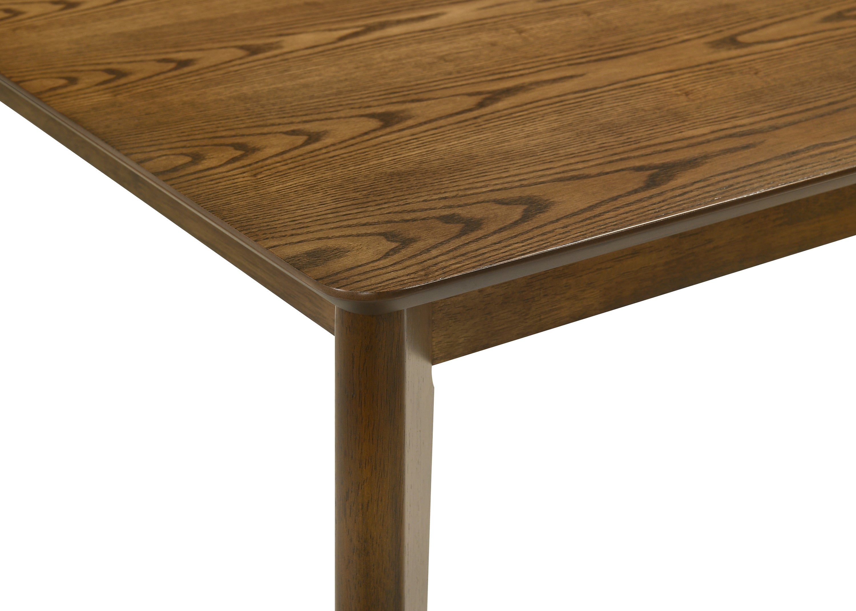 2308T-6PC 6 pc Rolstan brown finish wood dining table set with bench